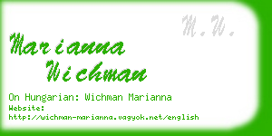 marianna wichman business card